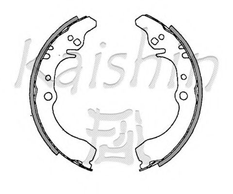 KAISHIN K0035 Тормозные колодоки 