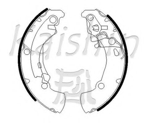 KAISHIN K0090 Тормозные колодоки 