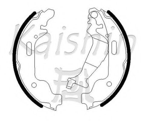 KAISHIN K10006 Тормозные колодоки 