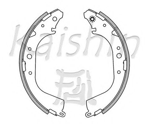 KAISHIN K2305 Тормозные колодоки для TOYOTA 4 RUNNER (Тойота/тоета 4 руннэр) KAISHIN K2305 Тормозные колодоки для TOYOTA 4 RUNNER (Тойота/тоета 4 руннэр)