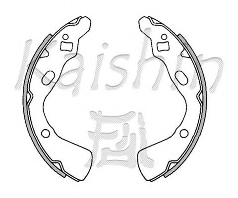 KAISHIN K3369 Тормозные колодоки для MAZDA (Мазда) KAISHIN K3369 Тормозные колодоки для MAZDA (Мазда)