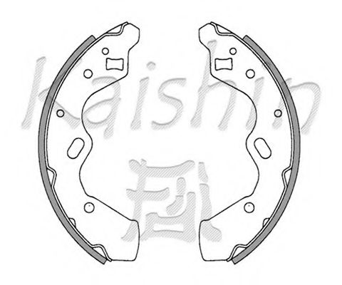 KAISHIN K3388 Тормозные колодоки для MAZDA (Мазда) KAISHIN K3388 Тормозные колодоки для MAZDA (Мазда)