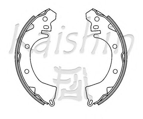 KAISHIN K6669 Тормозные колодоки для MITSUBISHI ETERNA III (Митсубиши/митсубиси Этэрна 3) KAISHIN K6669 Тормозные колодоки для MITSUBISHI ETERNA III (Митсубиши/митсубиси Этэрна 3)
