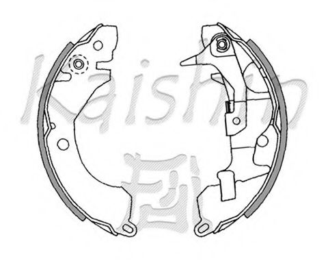 KAISHIN K6674 Тормозные колодоки для MITSUBISHI LANCER IV (Митсубиши/митсубиси Ланcэр иv) KAISHIN K6674 Тормозные колодоки для MITSUBISHI LANCER IV (Митсубиши/митсубиси Ланcэр иv)