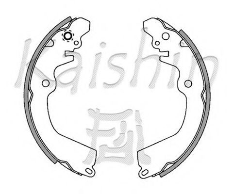 KAISHIN K6701 Тормозные колодоки для MITSUBISHI LANCER IV (Митсубиши/митсубиси Ланcэр иv) KAISHIN K6701 Тормозные колодоки для MITSUBISHI LANCER IV (Митсубиши/митсубиси Ланcэр иv)