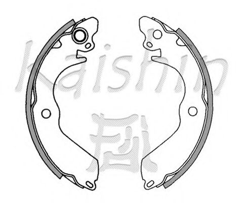 KAISHIN K6712 Тормозные колодоки для MITSUBISHI LANCER IV (Митсубиши/митсубиси Ланcэр иv) KAISHIN K6712 Тормозные колодоки для MITSUBISHI LANCER IV (Митсубиши/митсубиси Ланcэр иv)