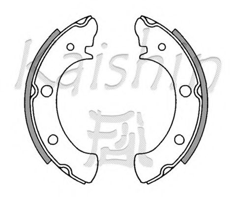 KAISHIN K7711 Тормозные колодоки для SUBARU (Субару) KAISHIN K7711 Тормозные колодоки для SUBARU (Субару)
