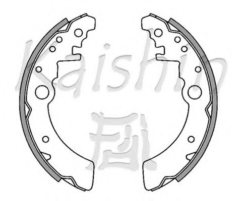 KAISHIN K7743 Тормозные колодоки для SUBARU (Субару) KAISHIN K7743 Тормозные колодоки для SUBARU (Субару)