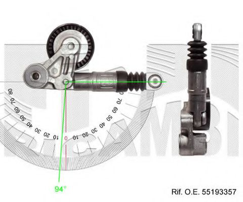 CALIBER 10166 Натяжитель ремня, клиновой зубча для ALFA ROMEO BRERA (Альфа ромео Брэра) CALIBER 10166 Натяжитель ремня, клиновой зубча для ALFA ROMEO BRERA (Альфа ромео Брэра)