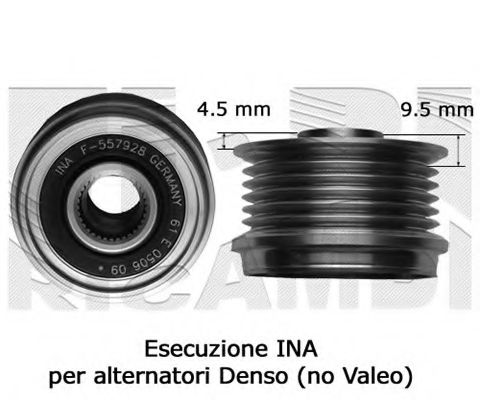CALIBER 87723 Механизм свободного хода генератора для FIAT PETRA (Фиат Пэтра) CALIBER 87723 Механизм свободного хода генератора для FIAT PETRA (Фиат Пэтра)