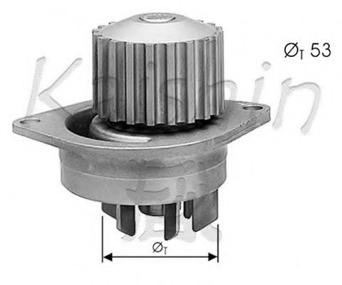 CALIBER WPC345 Водяной насос для CITROËN C3 II (CитроËн С3 2) CALIBER WPC345 Водяной насос для CITROËN C3 II (CитроËн С3 2)