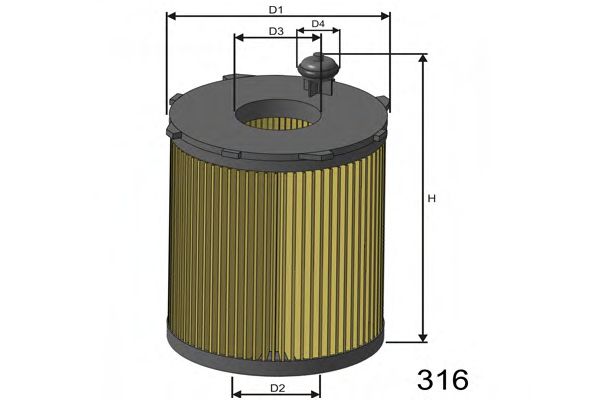 MISFAT L104B Масляный фильтр для VOLVO C30 (Вольво C30) MISFAT L104B Масляный фильтр для VOLVO C30 (Вольво C30)