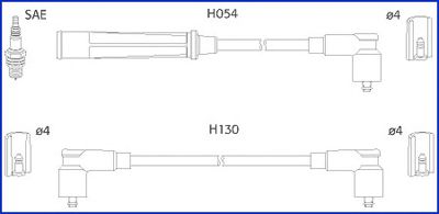 HITACHI 134475 Комплект проводов зажигания для VOLKSWAGEN T4 CARAVELLE (Фольксваген Т4 cараvэллэ) HITACHI 134475 Комплект проводов зажигания для VOLKSWAGEN T4 CARAVELLE (Фольксваген Т4 cараvэллэ)