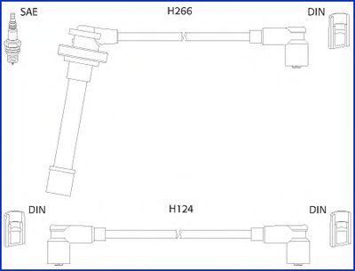 HITACHI 134522 Комплект проводов зажигания для NISSAN PRIMERA (Ниссан Примера) HITACHI 134522 Комплект проводов зажигания для NISSAN PRIMERA (Ниссан Примера)