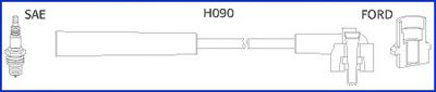 HITACHI 134659 Комплект проводов зажигания для FORD ORION III (Форд Орион 3) HITACHI 134659 Комплект проводов зажигания для FORD ORION III (Форд Орион 3)