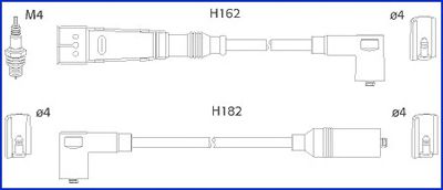 HITACHI 134704 Комплект проводов зажигания для VOLKSWAGEN JETTA II (Фольксваген Жэтта 2) HITACHI 134704 Комплект проводов зажигания для VOLKSWAGEN JETTA II (Фольксваген Жэтта 2)