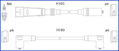 HITACHI 134705 Комплект проводов зажигания для SEAT TOLEDO (Сеат Толэдо) HITACHI 134705 Комплект проводов зажигания для SEAT TOLEDO (Сеат Толэдо)