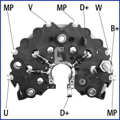 HITACHI 139490 Выпрямитель, генератор для VOLVO 960 (Вольво 960) HITACHI 139490 Выпрямитель, генератор для VOLVO 960 (Вольво 960)