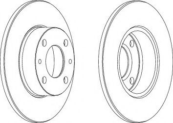 WAGNER WGR0083-1 Тормозной диск для SEAT (Сеат) WAGNER WGR0083-1 Тормозной диск для SEAT (Сеат)