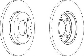 WAGNER WGR0103-1 Тормозной диск для AUDI 80 (Ауди 80) WAGNER WGR0103-1 Тормозной диск для AUDI 80 (Ауди 80)