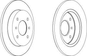 WAGNER WGR0267-1 Тормозной диск для NISSAN PRIMERA (Ниссан Примера) WAGNER WGR0267-1 Тормозной диск для NISSAN PRIMERA (Ниссан Примера)