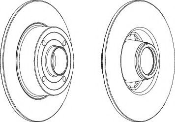 WAGNER WGR1369-1 Тормозной диск для RENAULT EURO CLIO III (Рено Эуро клио 3) WAGNER WGR1369-1 Тормозной диск для RENAULT EURO CLIO III (Рено Эуро клио 3)