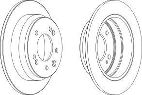 WAGNER WGR1618-1 Тормозной диск для KIA (Киа) WAGNER WGR1618-1 Тормозной диск для KIA (Киа)