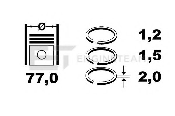 ET ENGINETEAM R1009650 Комплект поршневых колец для VOLKSWAGEN BORA / JETTA V (1K5), GOLF V Variant (1K5), JETTA V (1K5), VENTO V (1K5) 1.4 TSI ET ENGINETEAM R1009650 Комплект поршневых колец для VOLKSWAGEN BORA / JETTA V (1K5), GOLF V Variant (1K5), JETTA V (1K5), VENTO V (1K5) 1.4 TSI