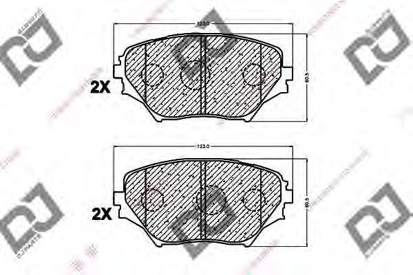 DJ PARTS BP1011 Тормозные колодки для TOYOTA CORONA (Тойота/тоета Cорона) DJ PARTS BP1011 Тормозные колодки для TOYOTA CORONA (Тойота/тоета Cорона)