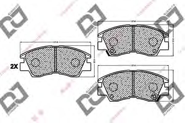 DJ PARTS BP1015 Тормозные колодки для MITSUBISHI COLT/RODEO (Митсубиши/митсубиси Cолт/родэо) DJ PARTS BP1015 Тормозные колодки для MITSUBISHI COLT/RODEO (Митсубиши/митсубиси Cолт/родэо)