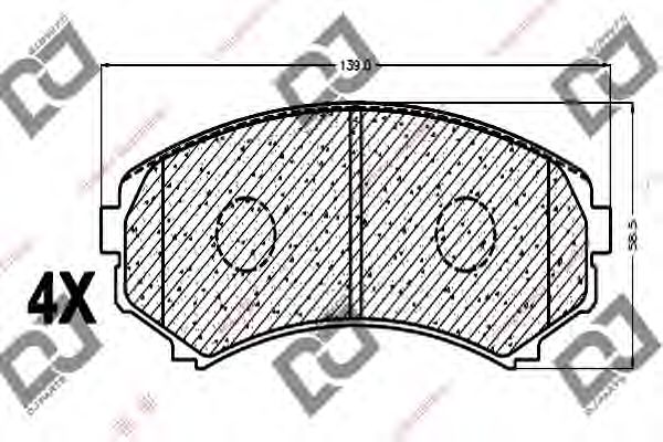 DJ PARTS BP1018 Тормозные колодки для MAZDA BONGO FREDA (Мазда Бонго фрэда) DJ PARTS BP1018 Тормозные колодки для MAZDA BONGO FREDA (Мазда Бонго фрэда)