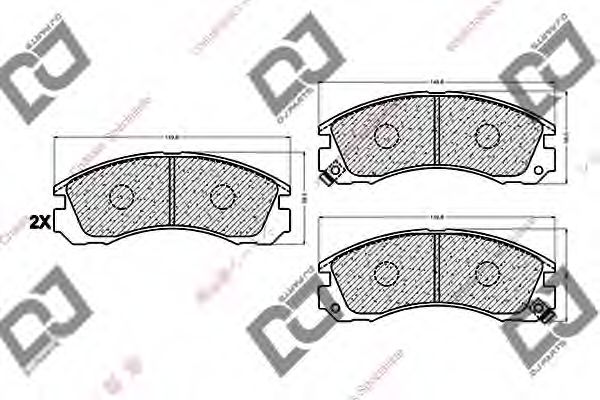 DJ PARTS BP1024 Тормозные колодки для MITSUBISHI COLT/RODEO (Митсубиши/митсубиси Cолт/родэо) DJ PARTS BP1024 Тормозные колодки для MITSUBISHI COLT/RODEO (Митсубиши/митсубиси Cолт/родэо)