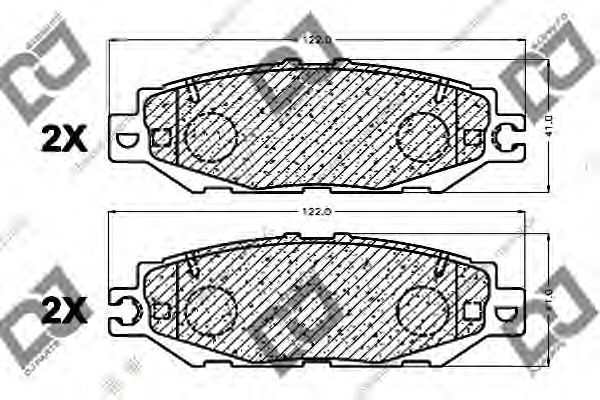 DJ PARTS BP1070 Тормозные колодки для TOYOTA CORONA (Тойота/тоета Cорона) DJ PARTS BP1070 Тормозные колодки для TOYOTA CORONA (Тойота/тоета Cорона)