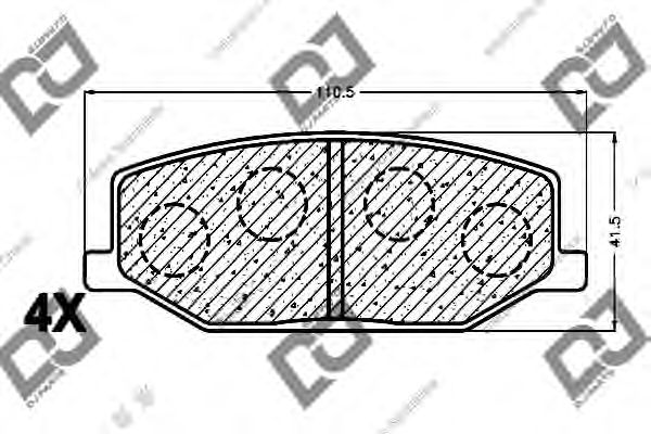 DJ PARTS BP1116 Тормозные колодки для SUZUKI JIMNY SIERRA (Сузуки Жимнъ сиэрра) DJ PARTS BP1116 Тормозные колодки для SUZUKI JIMNY SIERRA (Сузуки Жимнъ сиэрра)