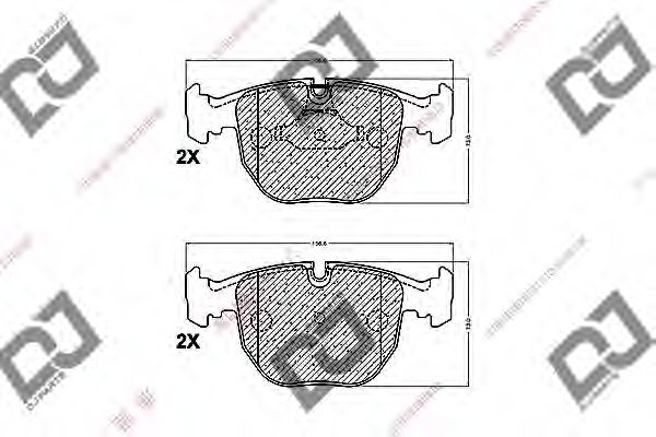 DJ PARTS BP1183 Тормозные колодки для BMW (Бмв) DJ PARTS BP1183 Тормозные колодки для BMW (Бмв)