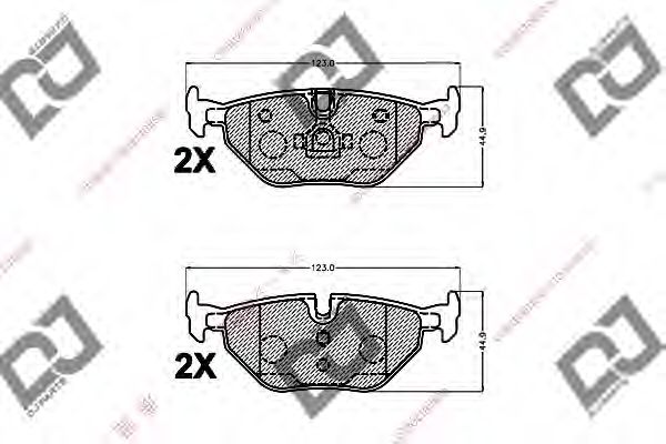 DJ PARTS BP1185 Тормозные колодки для BMW (Бмв) DJ PARTS BP1185 Тормозные колодки для BMW (Бмв)