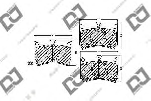 DJ PARTS BP1193 Тормозные колодки для MAZDA 323 III (Мазда 323 3) DJ PARTS BP1193 Тормозные колодки для MAZDA 323 III (Мазда 323 3)