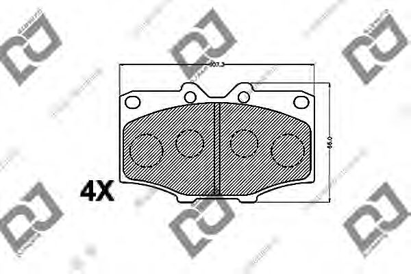 DJ PARTS BP1254 Тормозные колодки для TOYOTA TACOMA II (Тойота/тоета Таcома 2) DJ PARTS BP1254 Тормозные колодки для TOYOTA TACOMA II (Тойота/тоета Таcома 2)