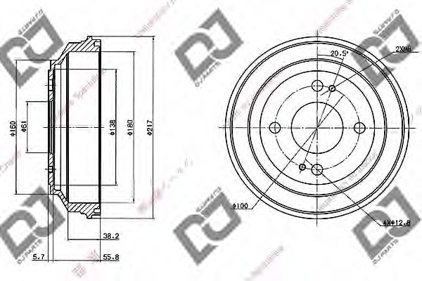 DJ PARTS BR1078 Тормозной барабан для HONDA CRX II (Хонда Cрх 2) DJ PARTS BR1078 Тормозной барабан для HONDA CRX II (Хонда Cрх 2)