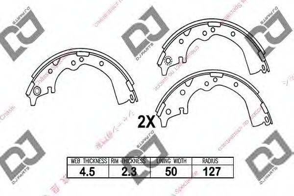 DJ PARTS BS1054 Тормозные колодоки для TOYOTA HILUX II (Тойота/тоета Хилуx 2) DJ PARTS BS1054 Тормозные колодоки для TOYOTA HILUX II (Тойота/тоета Хилуx 2)