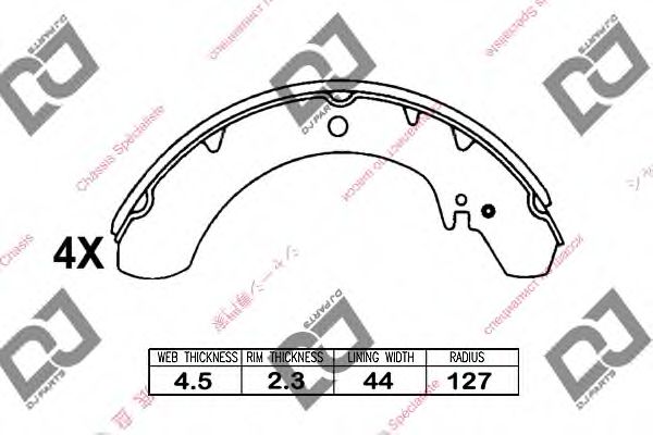 DJ PARTS BS1068 Тормозные колодоки для DAIHATSU TAFT (Дайхатсу Тафт) DJ PARTS BS1068 Тормозные колодоки для DAIHATSU TAFT (Дайхатсу Тафт)