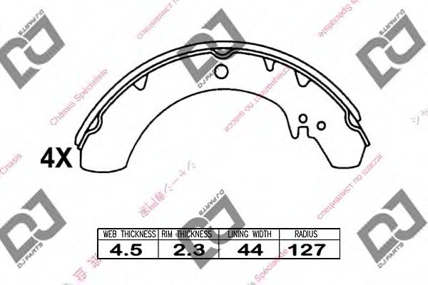 DJ PARTS BS1069 Тормозные колодоки для DAIHATSU TAFT (Дайхатсу Тафт) DJ PARTS BS1069 Тормозные колодоки для DAIHATSU TAFT (Дайхатсу Тафт)