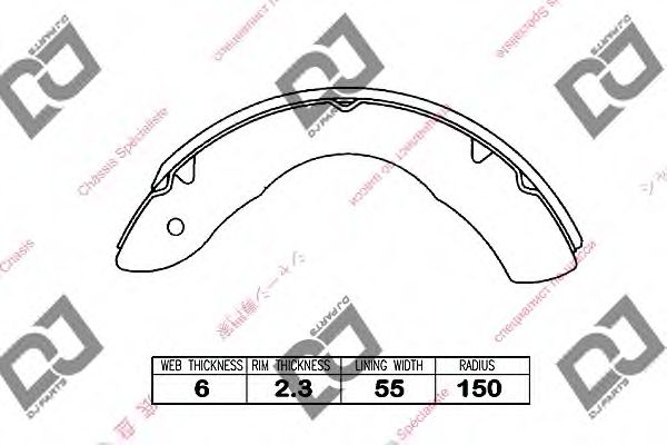 DJ PARTS BS1299 Тормозные колодоки для ISUZU ELF (Исузу Элф) DJ PARTS BS1299 Тормозные колодоки для ISUZU ELF (Исузу Элф)