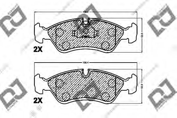 DJ PARTS BP1266 Тормозные колодки для DAEWOO (Дэу) DJ PARTS BP1266 Тормозные колодки для DAEWOO (Дэу)
