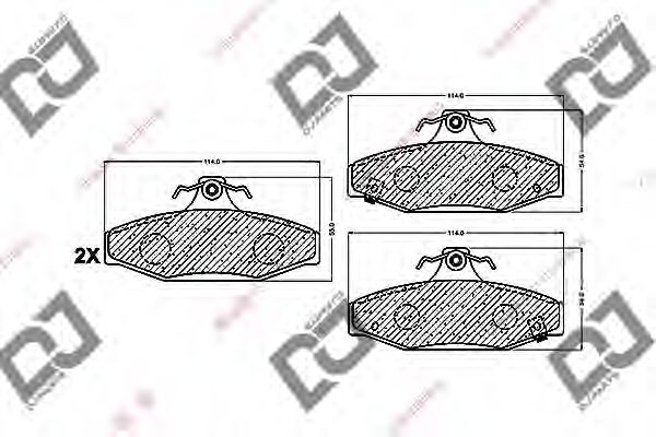 DJ PARTS BP1269 Тормозные колодки для CHEVROLET CAMARO (Шевроле Cамаро) DJ PARTS BP1269 Тормозные колодки для CHEVROLET CAMARO (Шевроле Cамаро)