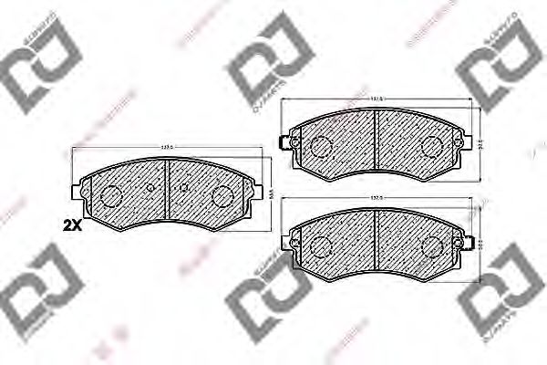 DJ PARTS BP1355 Тормозные колодки для SSANGYONG REXTON (Сан-янг/санянг Рекстон) DJ PARTS BP1355 Тормозные колодки для SSANGYONG REXTON (Сан-янг/санянг Рекстон)