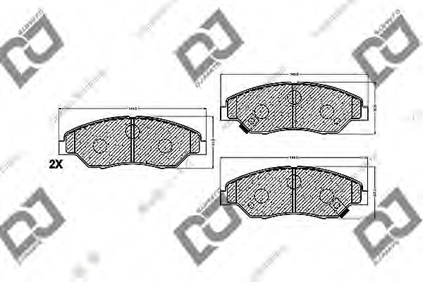 DJ PARTS BP1357 Тормозные колодки для KIA SPORTAGE (Киа Спортейдж) DJ PARTS BP1357 Тормозные колодки для KIA SPORTAGE (Киа Спортейдж)