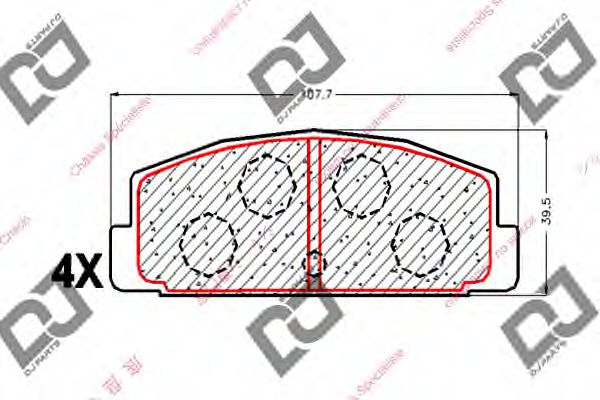 DJ PARTS BP1777 Тормозные колодки для MITSUBISHI LANCER (Митсубиши/митсубиси Ланcэр) DJ PARTS BP1777 Тормозные колодки для MITSUBISHI LANCER (Митсубиши/митсубиси Ланcэр)