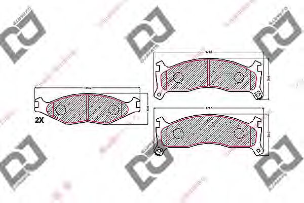 DJ PARTS BP1507 Тормозные колодки для KIA SPORTAGE (Киа Спортейдж) DJ PARTS BP1507 Тормозные колодки для KIA SPORTAGE (Киа Спортейдж)