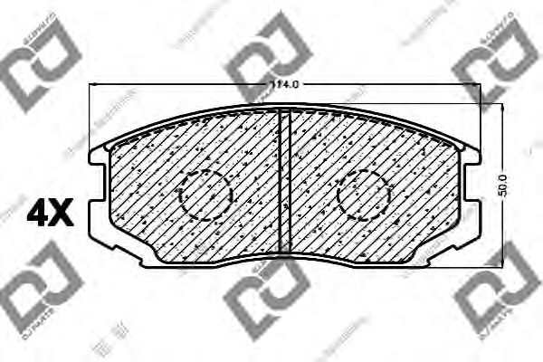 DJ PARTS BP1022 Тормозные колодки для MITSUBISHI LANCER IV (Митсубиши/митсубиси Ланcэр иv) DJ PARTS BP1022 Тормозные колодки для MITSUBISHI LANCER IV (Митсубиши/митсубиси Ланcэр иv)